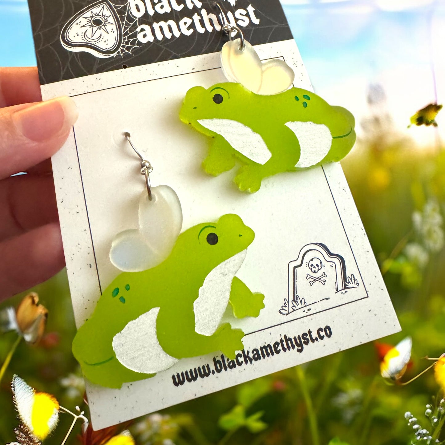 Fairy Frog Earrings (B Grade)