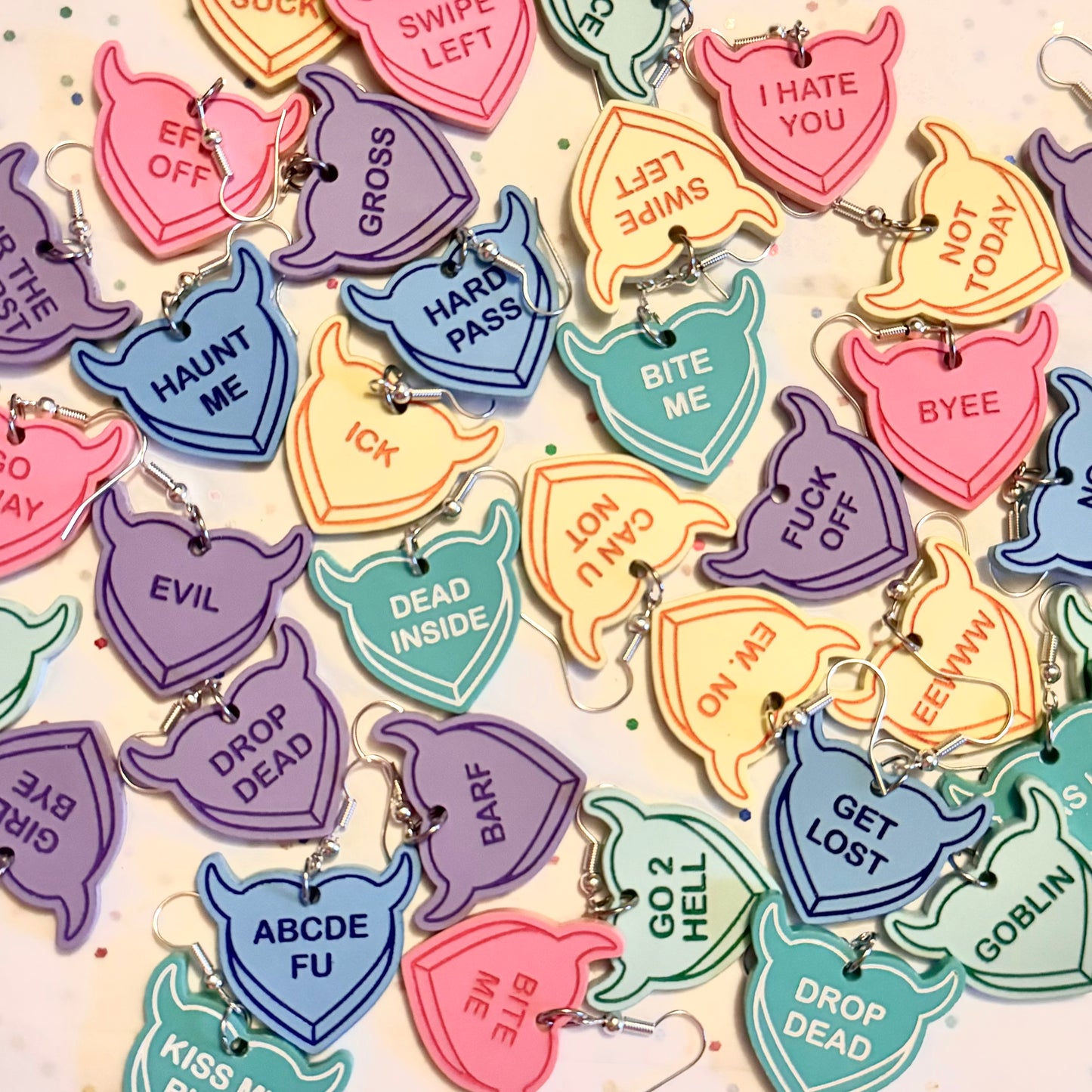 Bratty Heart Mystery Earrings