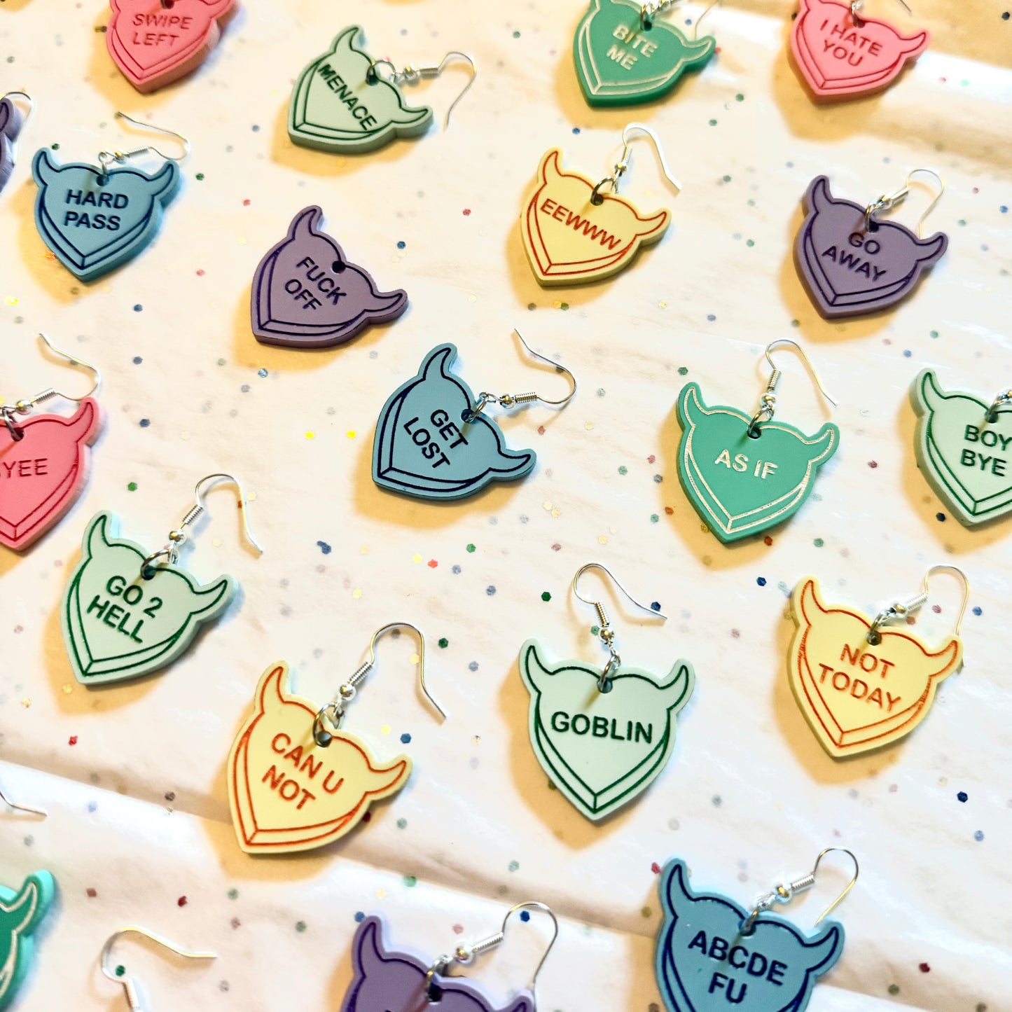 Bratty Heart Mystery Earrings