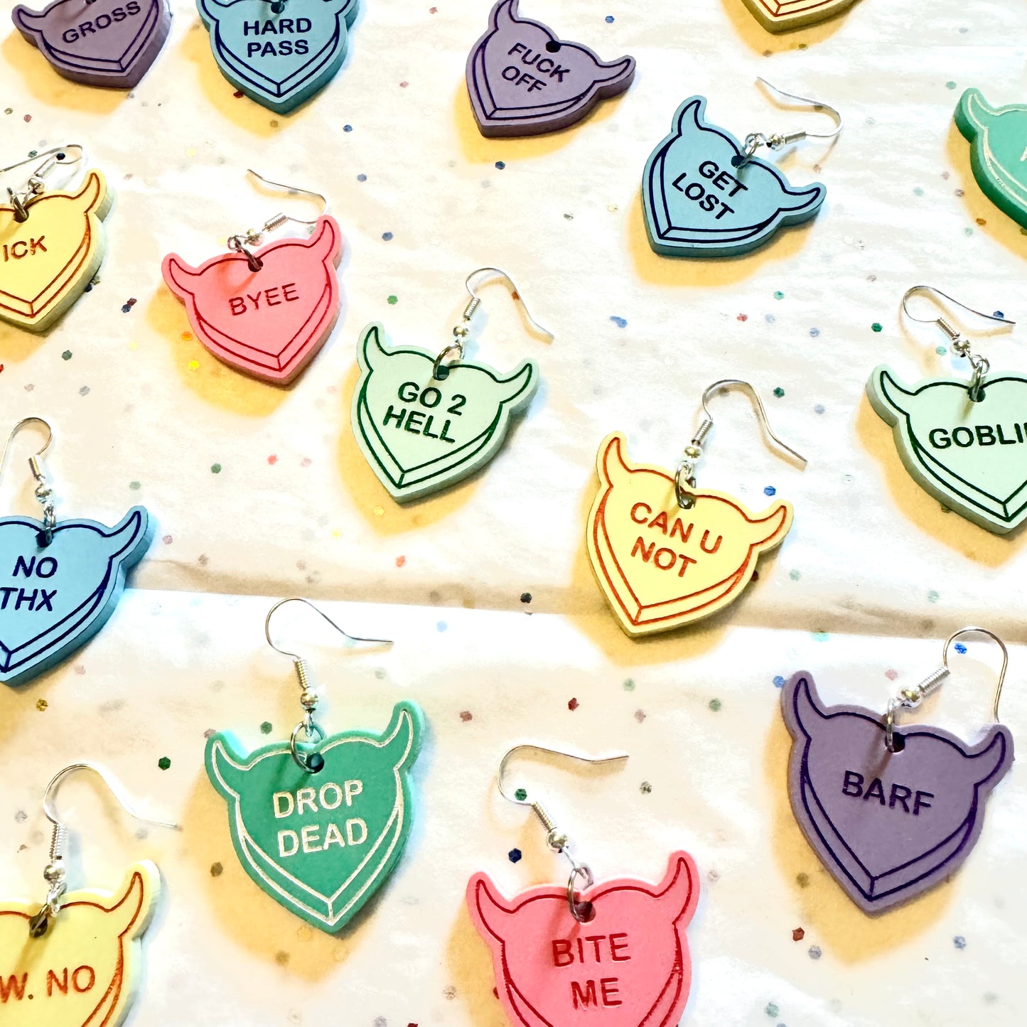 Bratty Heart Mystery Earrings