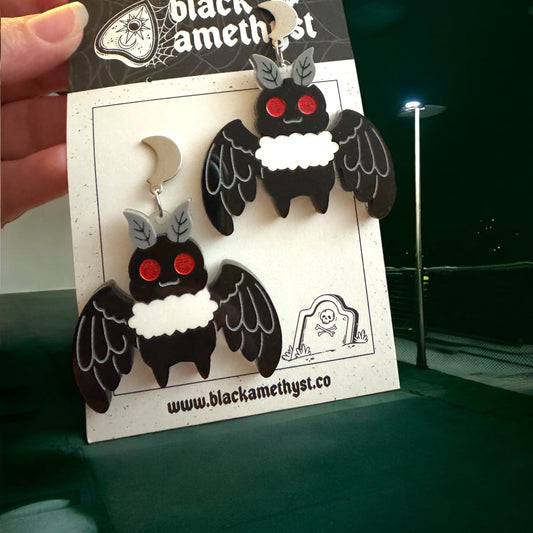 Mothman Earrings