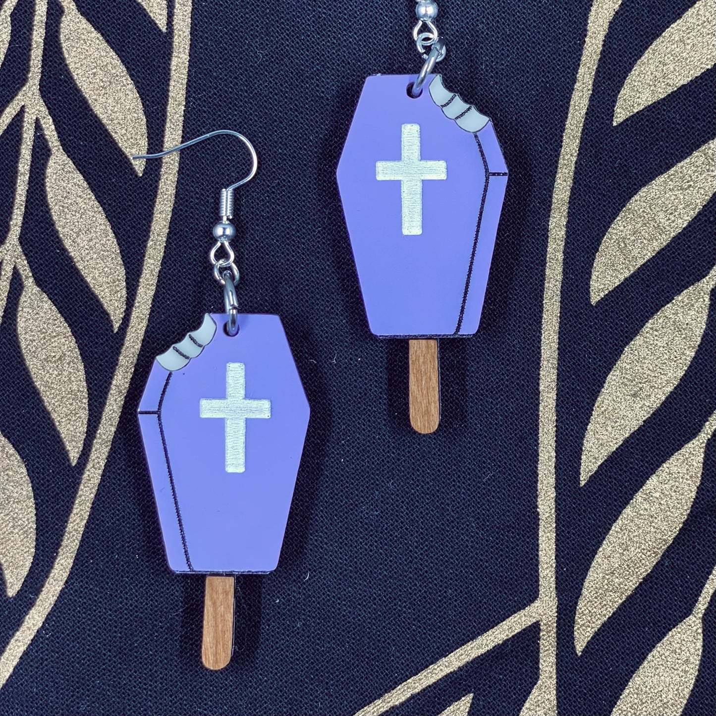 Casket Popsicle Earrings