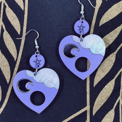 Pastel Ouija Planchette Earrings