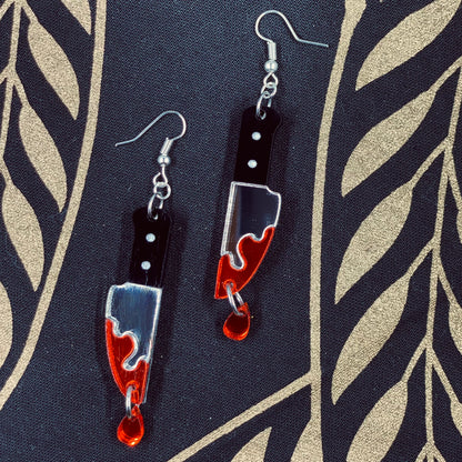 Bloody Knife Earrings