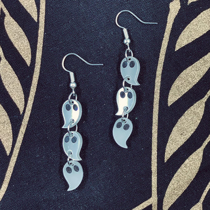 Glow in the Dark Ghost Dangle Earrings