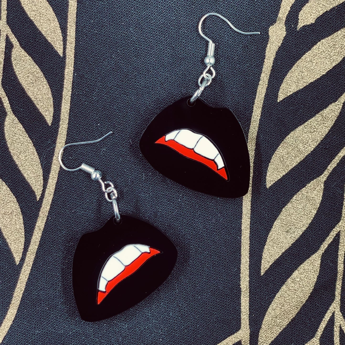 Vampire Lip Earrings