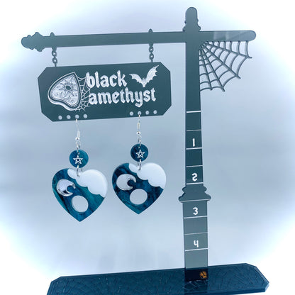 Magic Forest Ouija Planchette Earrings