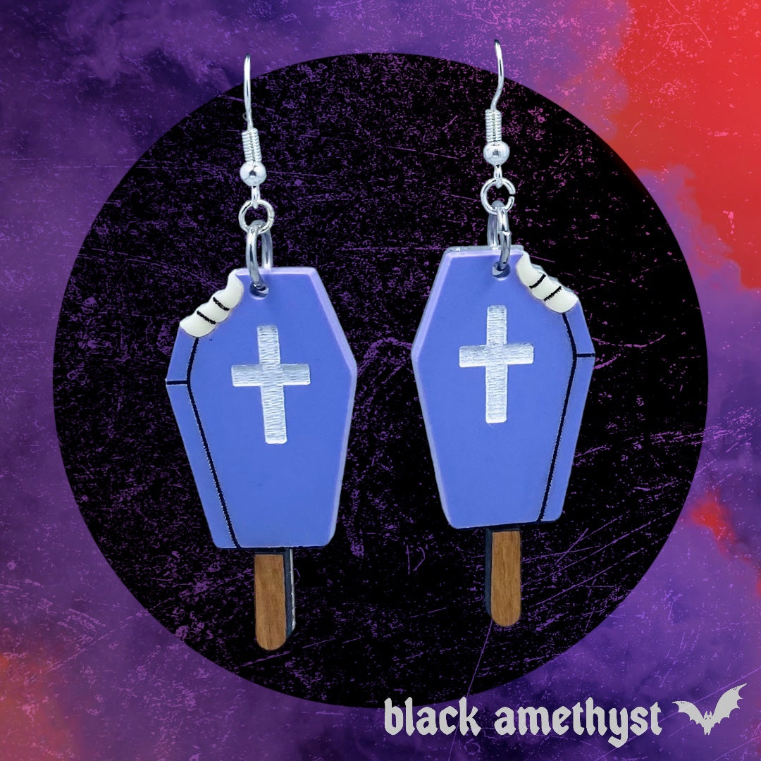 Casket Popsicle Earrings