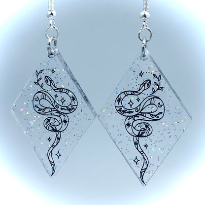 Sparkly Snake Earrings