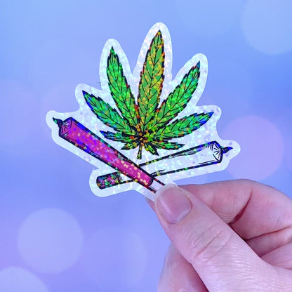 Canna and Joints Vinyl Sticker- 2 Variations!