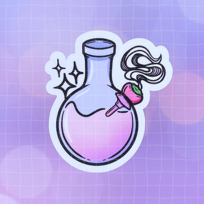 Black Amethyst Bong Vinyl Sticker 