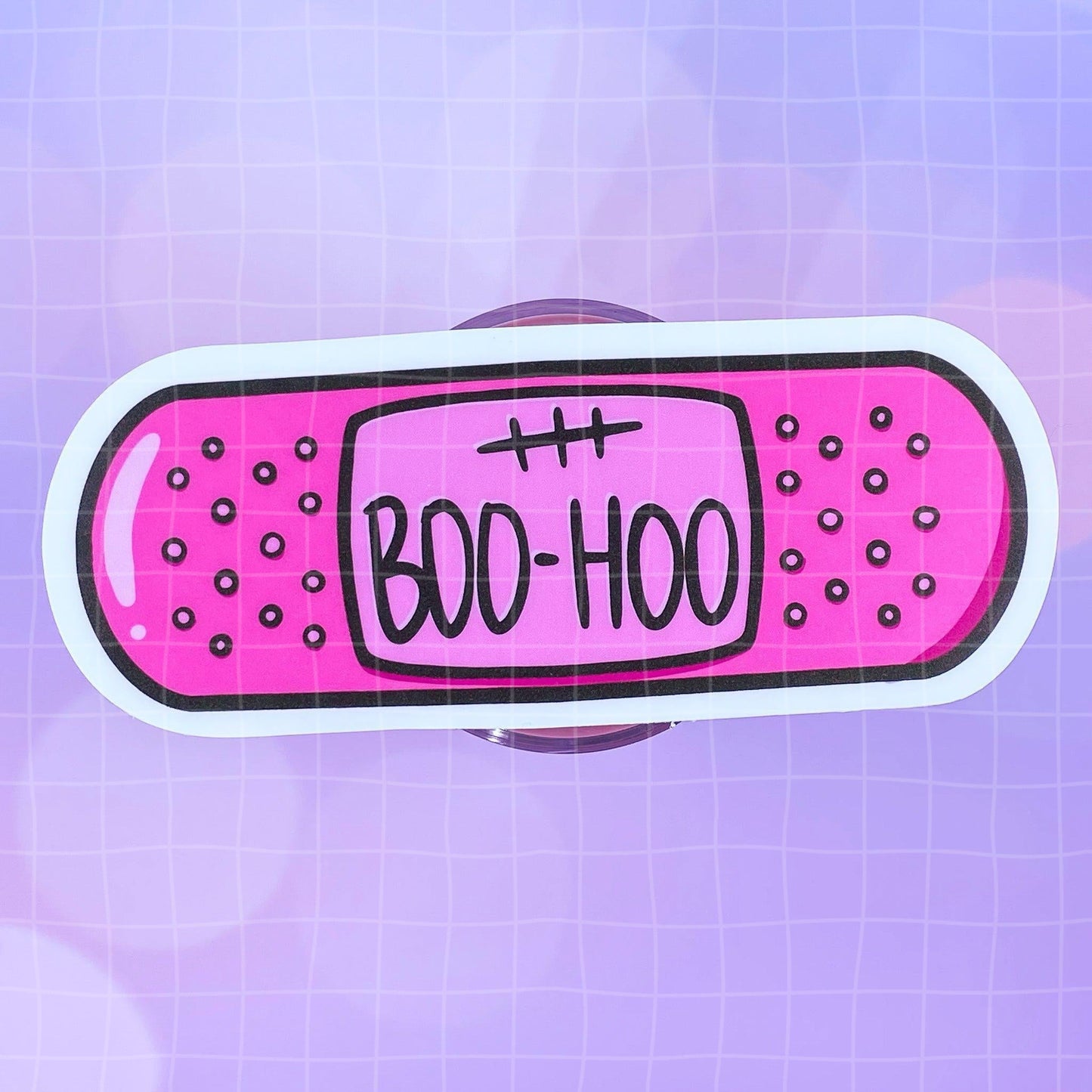 Black Amethyst Boo Hoo Bandage Vinyl Sticker 