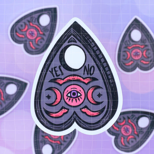 Black Amethyst Dark Seeing Eye Planchette Vinyl Sticker 