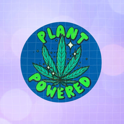 Black Amethyst Plant Powered Vinyl Sticker 