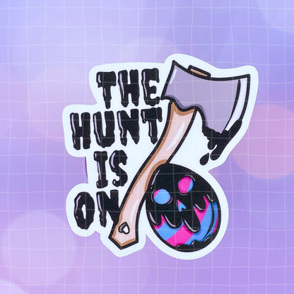 Black Amethyst The Hunt is On Easter Vinyl Sticker 