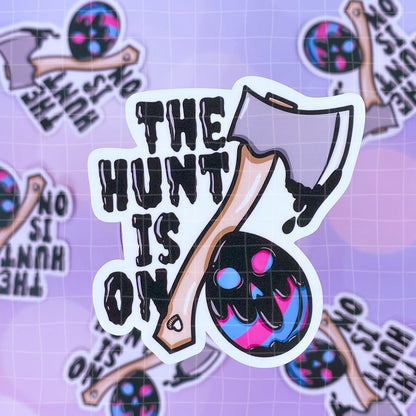 Black Amethyst The Hunt is On Easter Vinyl Sticker 